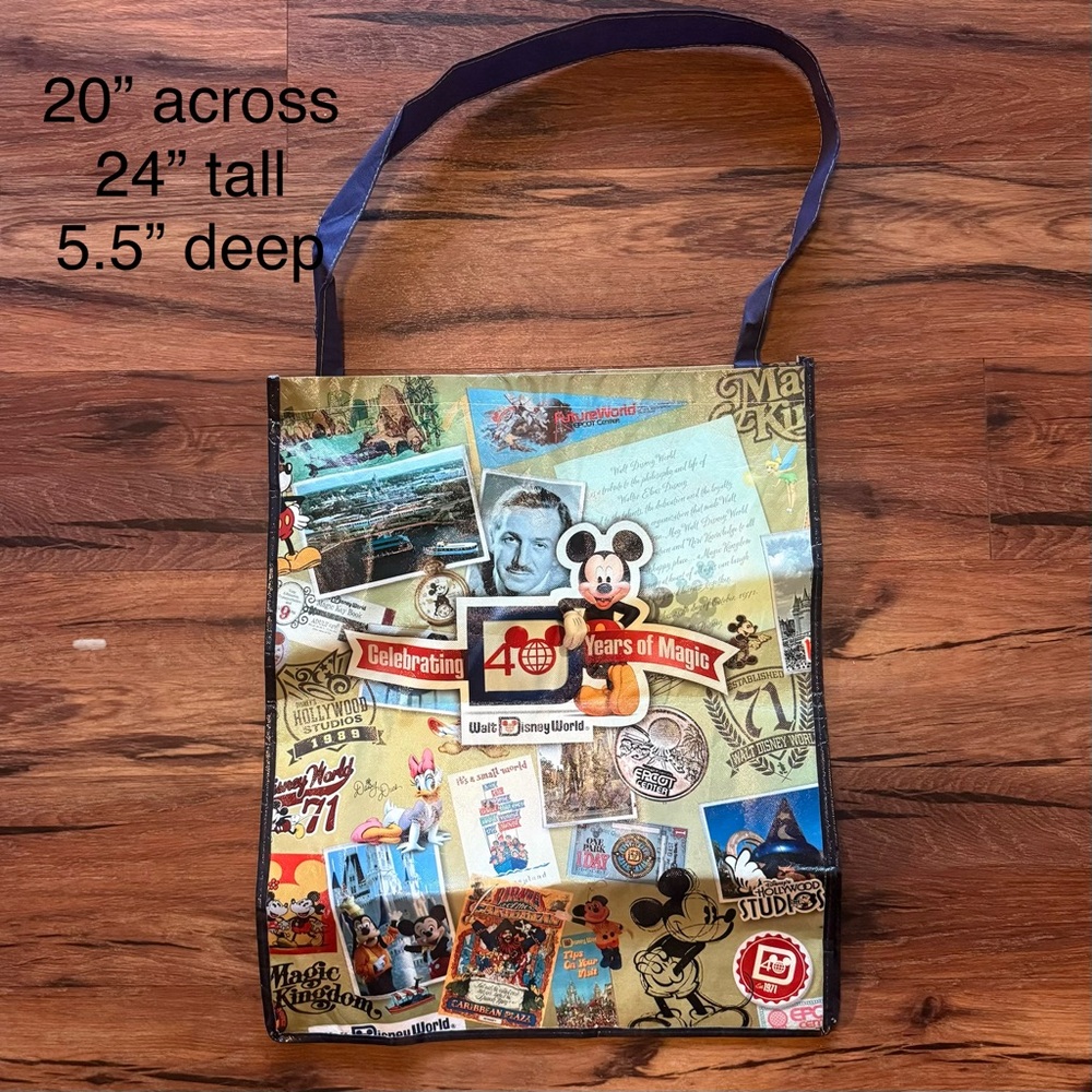 Disney 40th Anniversary extra large Tote Bag